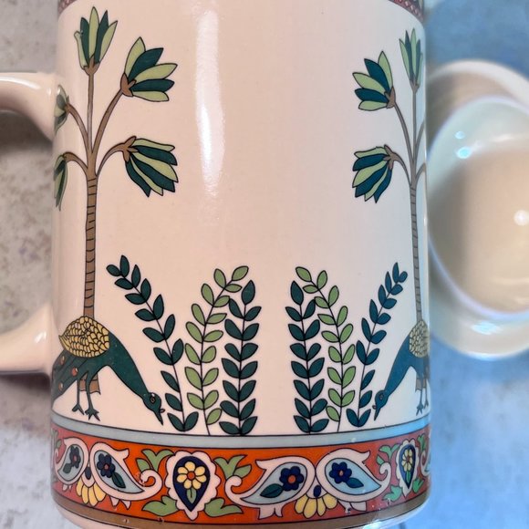 Lot of 2 World Market Tea Infuser 3 Piece Mugs - Picture 3 of 15